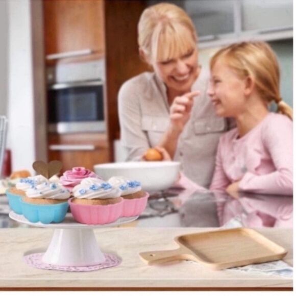 New 27 Pcs Reusable Silicone Cupcake Baking Cups /Muffin and Non-Stick Muffin - Picture 11 of 12